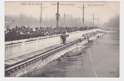 93356 AK Paris, Crue de la Seine Pont de Tolbiac (Tolbiacbrücke) Hochwasser 1910