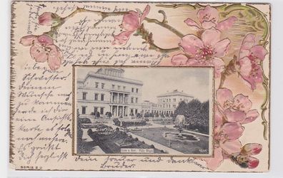 93408 Präge AK Essen an der Ruhr - Villa Hügel, Jugendstil Ornamente 1901