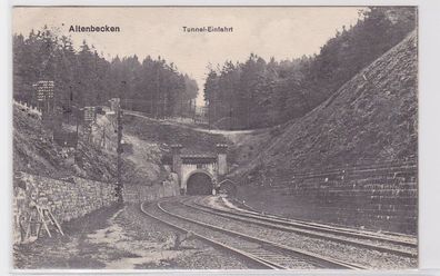 93410 Feldpost AK Altenbecken - Tunneleinfahrt, Eisenbahntunnel, Bahngleise 1916