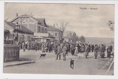 93689 Feldpost Ak Verdun Bahnhof 1916