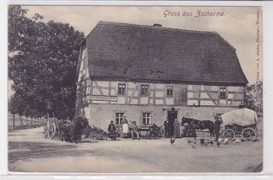 93717 AK Gruss aus Zschorna - Gasthof zum heitern Blick 1906