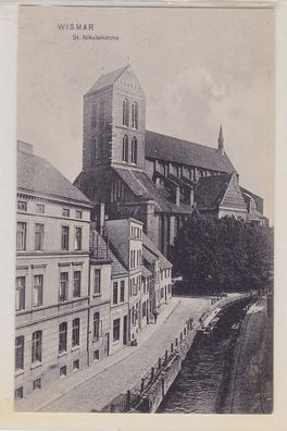 93721 Ak Wismar St. Nikolaikirche um 1908
