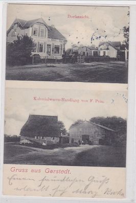 93731 Mehrbild Ak Gruß aus Garstedt Kolonialwarenhandlung usw. 1909