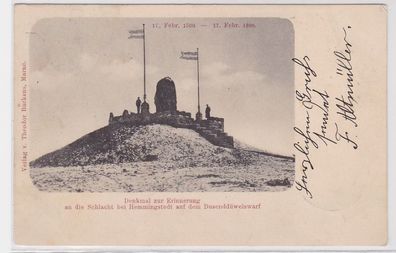 94182 Ak Denkmal zur Erinnerung an die Schlacht bei Hemmingstedt 1900