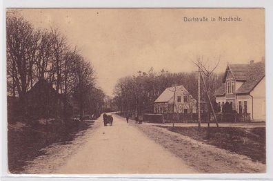 94326 Ak Dorfstrasse in Nordholz bei Cuxhaven 1924