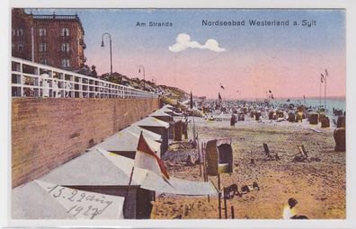 94333 Ak Nordseebad Westerland auf Sylt am Strande um 1910