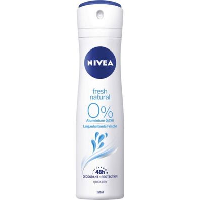 42,47EUR/1l Nivea Deo fresh Natural Dose 150ml 48h Deodorant Protection