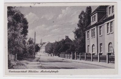 94662 Ak Gneisenaustadt Schildau Bahnhofstrasse 1954