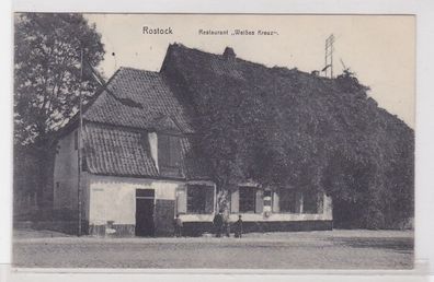 94709 AK Rostock - Restaurant 'Weißes Kreuz' 1915