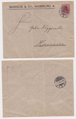 95856 DR Ganzsachen Umschlag PU Firma Schaub & Co. Hamburg 1904