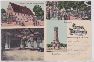 96834 Mehrbild Ak Gruß aus Terpitzsch bei Colditz Gasthof zur Sonne 1911