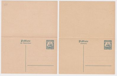 97302 DR Ganzsachen Postkarte P10 Deutsche Kolonien Kamerun mit Antwortkarte