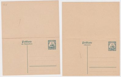 97917 DR Ganzsachen Postkarte P20 Deutsche Kolonie Deutsch Ostafrika 4 Heller