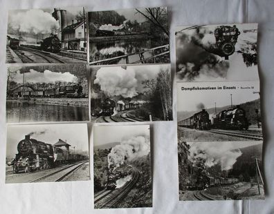 Ansichtskartenmappe mit 6 Karten Dampflokomotiven im Einsatz BR 58 (93935)