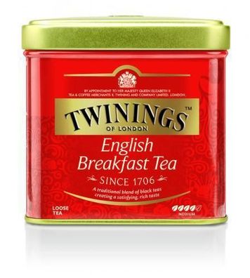 Twinings Schwarzer Tee English Breakfast 100g lose