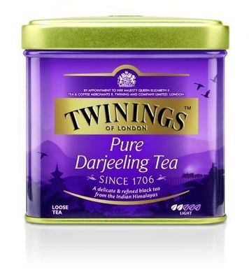 Twinings Schwarzer Tee Pure Darjeeling 100g lose