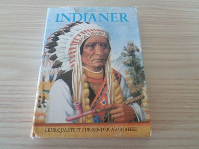Kartenspiel / Quartettspiel -Indianer -Verlag für Lehrmittel Pössneck