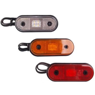 LED Begrenzungsleuchte 12-36V weiß, orange & rot