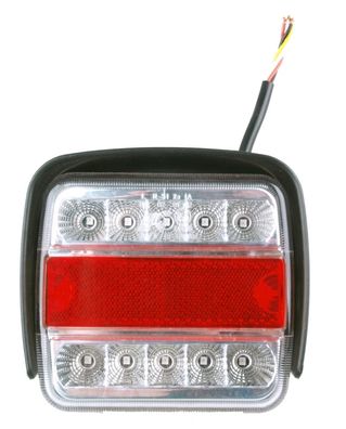 LED Rückleuchte mit 4 Funktionen und Schlagschutz