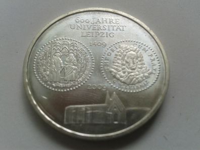 10 euro 2009 A BRD 18g 925er Sterlingsilber 600 Jahre Universität Leipzig