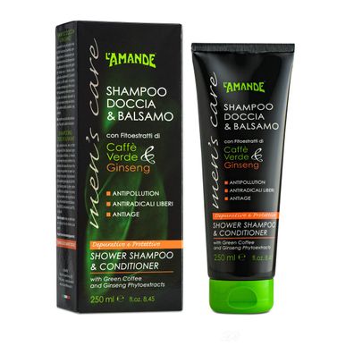 L'Amande Men´s Care Shampoo und Conditioner grüner Kaffee und Ginseng 250 ml