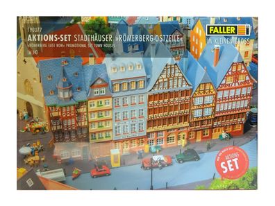 Modellbau Aktions Set Stadthäuser Römerberg-Ostzeile, Faller H0 190077 neu, OVP