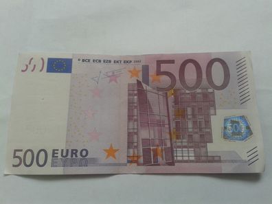 Original 500 euro Banknote Geldschein Europäische Zentralbank Trichet - rare X0 Serie