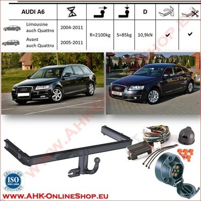 AHK ES7 AUDI A6 C6 2004-2011 Anhängevorrichtung Anhängerkupplung