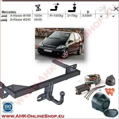 AHK ES13 Mercedes B-Klasse W245 2005-11 Anhängevorrichtung Anhängerkupplung NEU