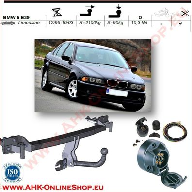 AHK ES7 BMW 5er E39 Bj.1995-2003 Anhängevorrichtung Anhängerkupplung komplett