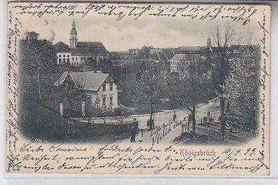 66336 Präge bzw. Relief Ak Königsbrück Totalansichten 1899