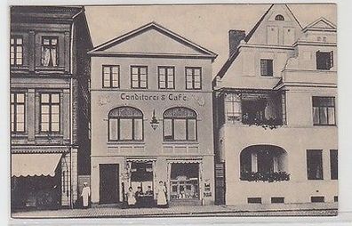 66685 Ak Gruß aus Café Grantz Eutin am Markt um 1925