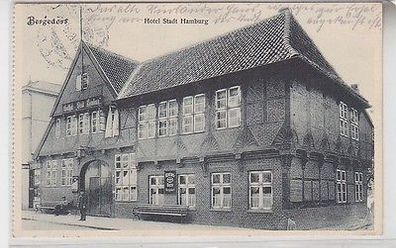 66572 Feldpost Ak Bergedorf Hotel Stadt Hamburg 1916