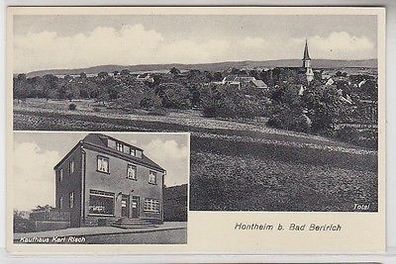 66101 Mehrbild Ak Hontheim bei Bad Bertrich Kaufhaus und Totalansicht um 1940