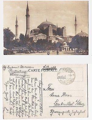 66759 Ak mit Feldpoststempel Türkei Feldpost Militär Mission Konstantinopel 1918