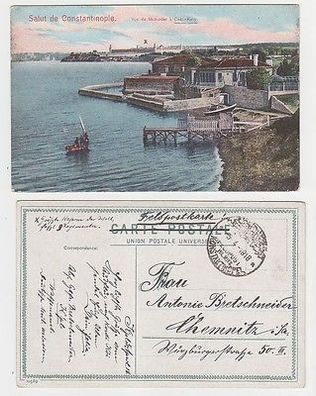 66318 Ak mit Feldpoststempel Türkei Feldpost Militär Mission Konstantinopel 1918