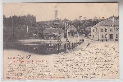 66345 Ak Gruß aus Lütjenburg Ost Holstein Dorfansicht 1899