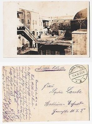 66750 Ak mit Feldpoststempel Türkei Deutsche Feldpost Damaskus 1918