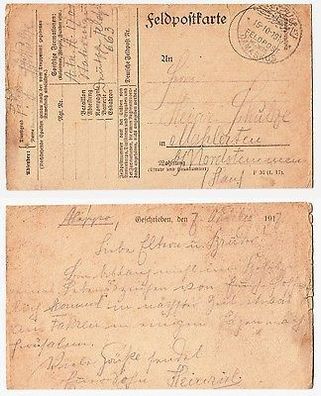 66534 Feldpostkarte Türkei Feldpost Militär Mission Damaskus 1917