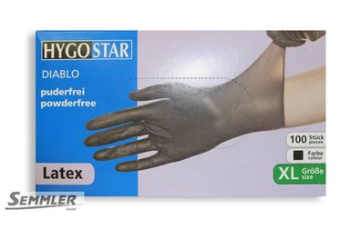 Franz Mensch Latex Handschuh "DIABLO" Hygostar XL schwarz