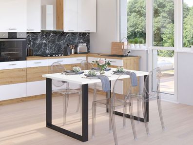 Tisch Imperial 138x67 Wohnzimmer Loft Stil Esstisch Küchentisch Modern Esszimmer