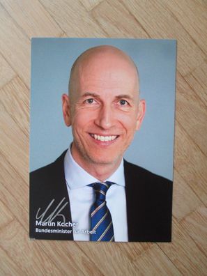 Österreich Bundesminister Prof. Mag. Dr. Martin Kocher - handsigniertes Autogramm!!!