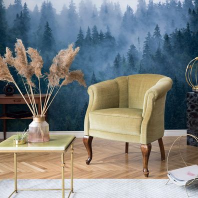 Muralo VLIES Fototapeten XXL 3D Effekt Wald Bäume Nebel 2020