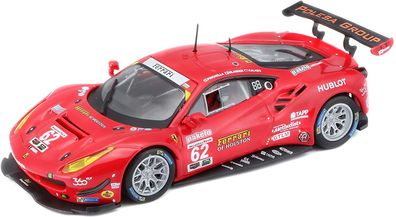 Bburago Modellauto - Ferrari 488 GTE 2017 (Maßstab 1:43) in Geschenkbox