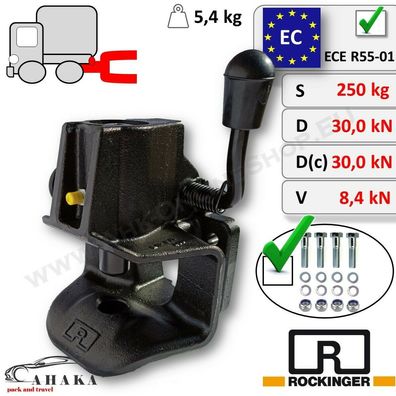 Rockinger Automatische Maulkupplung Typ 243 Anschraubplatte Anhängerkupplung