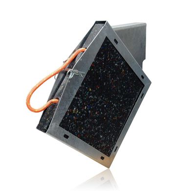 Haltekonsole, Abstützplattenhalterung feuerverzinkt 400x400x30/40 mm