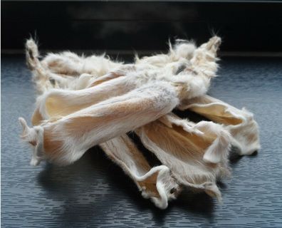 5kg Kaninchenohren mit Fell Kauartikel Kausnack Hundesnacks