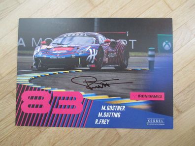 DTM Audi Kessel Ferrari Star Rahel Frey - handsigniertes Autogramm!