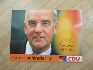 MdB CDU Norbert Schindler - handsigniertes Autogramm!!!