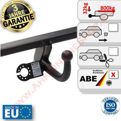 AHK Hyundai i10 Bj. 2008-2011 Schrägheck Anhängerkupplung AHZV Neu